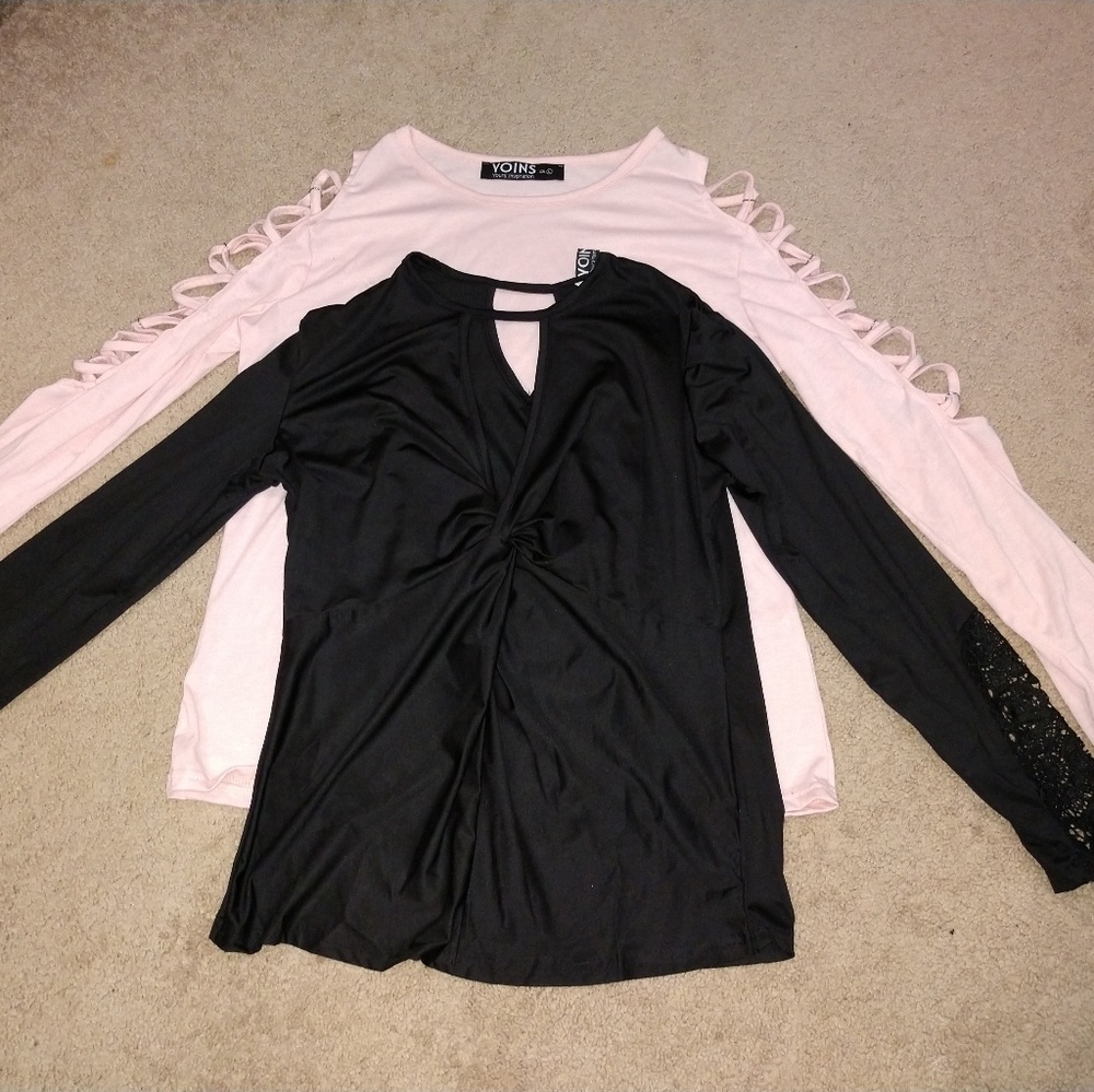 2 shirts from yoins...never worn....